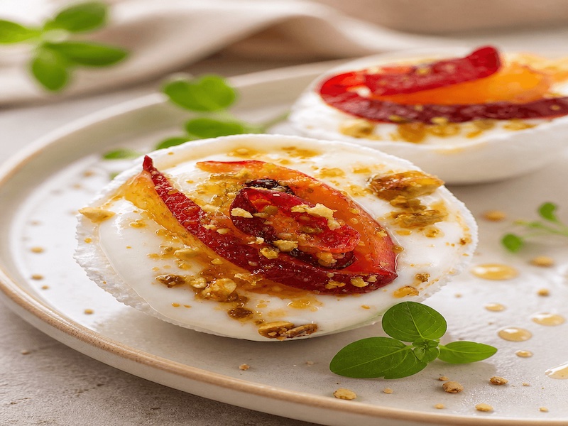 Pavlova fraîche aux fruits